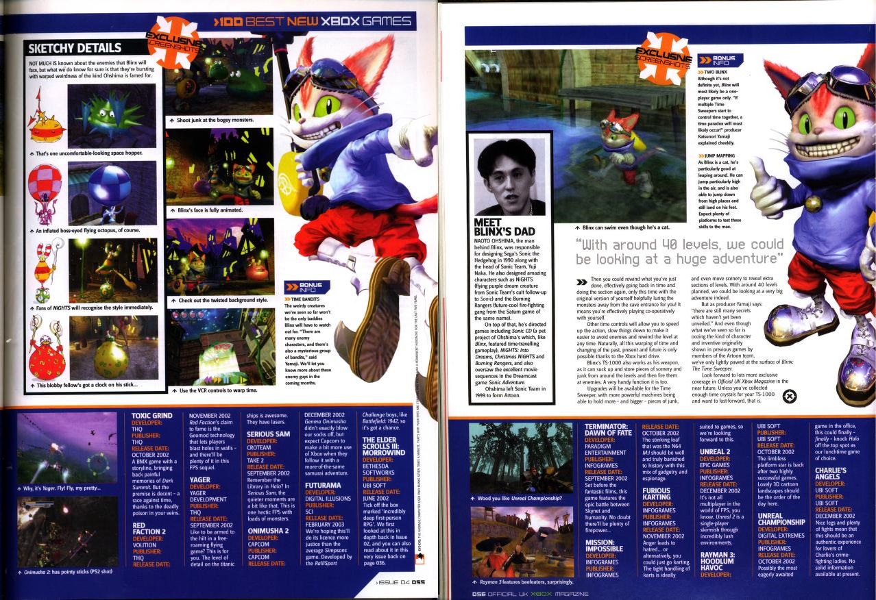 Blinx article in OXM issue 4