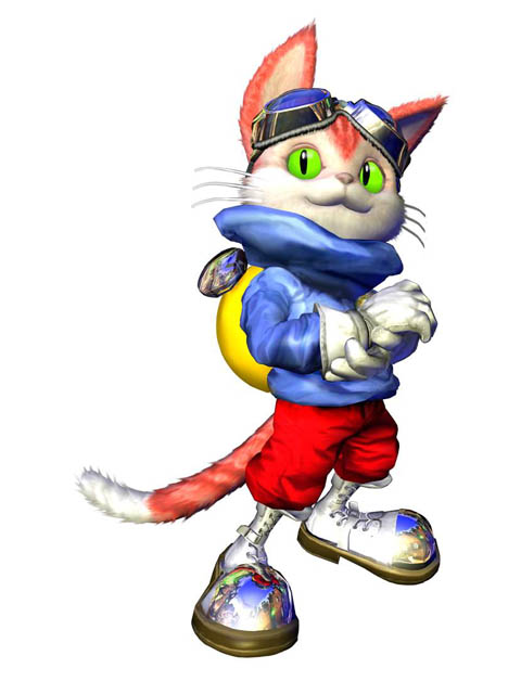 Blinx as he appears in Blinx: The Time Sweeper